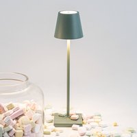 Zafferano Poldina micro battery-powered lamp IP65 sage