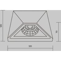 Maytoni Beekman LED outdoor wall lamp 3,000K black