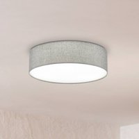 EGLO Grey Pasteri ceiling lamp with linen shade 57 cm