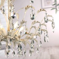 ONLI Cesta chandelier, 5-bulb with crystals