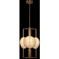 Maytoni Marmo suspension en doré, à 3 lampes