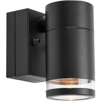 Markslöjd LED-utomhusvägglampa Luno, svart, 1 lampa, IP65, dimbar.
