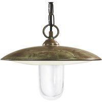 Moretti Luce Golfo pendant light brass antique / clear