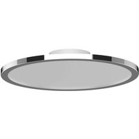 LIGHTME LED-taklampa Aqua Ø30,2cm krom