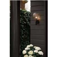 Nuura Aps Nuura utomhusvägglampa Miira, Ø 20 cm, svart/klar
