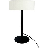 Dyberg Larsen Tischleuchte Calix, schwarz/naturfarben, 40 cm