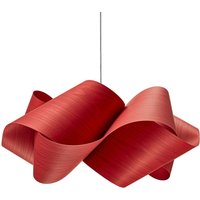 LZF Swirl Pendel, Kabel schwarz Ø 54cm rot