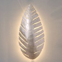 Holländer Pietro vägglampa i bladform, silver