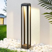 Lucande LED path light Fery, anthracite, metal, 80cm, IP65