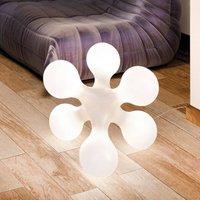 kdln Atomium table lamp, white, Ø 58 cm