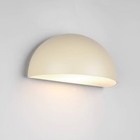 Trio Lighting Utomhusvägglampa MAAS, krämfärgad, bredd 27 cm, metall, IP44