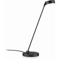 LED-bordlampe Yori, sort mat, højde 50 cm, gestusstyring