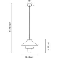 MARKET SET Suspension Ruche, Ø 40 cm, blanc