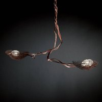ICONE Nido - 2-bulb pendant light, copper