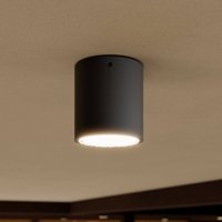 Lucande LED-taklampa Meret, rund, antracit, metall