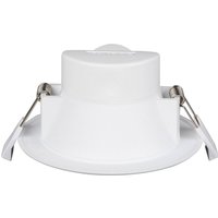 Prios LED recessed light Rida, set of 10, white, 15 cm, CCT, IP44