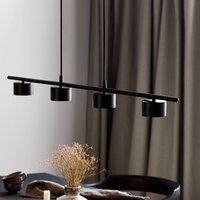 Nordlux LED-pendellampa Clyde, 4 lampor, rak