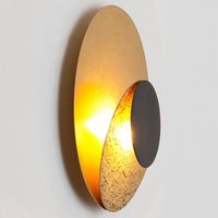 Holländer La Bocca LED wall light, gold and black
