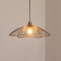 Opviq Pendant light Tel, antique brass, Ø 50 cm, 1-bulb, metal