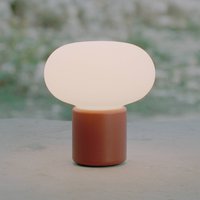 New Works rechargeable lamp Karl-Johan, earth red, IP65