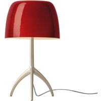 Foscarini Lumiere piccola creme/rot dimmbar