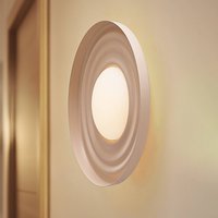 Applique murale LED Lindby Waves, beige, Ø 43 cm, métal