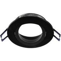 Deko-Light Samsola recessed ceiling light, black, Ø 8 cm, metal