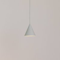 Euluna Suspension ZENITH, gris clair, Ø 11 cm, métal, GU10