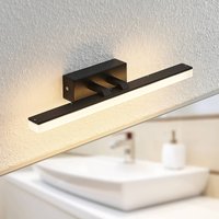 Lucande LED-vägglampa Lisana, horisontell, 46 cm, IP44