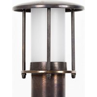 K.S. Verlichting Residens utomhusvägglampa tillverkad av mässing, brons