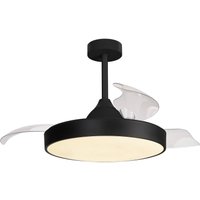 Mantra Iluminación ventilateur de plafond LED Alaska noir DC silencieux Ø 106 cm CCT