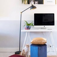 Steinhauer Nové floor lamp, adjustable, black