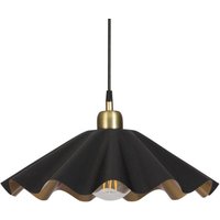 Hängeleuchte Aira, schwarz/messing, Ø 41 cm, Eisen, E27
