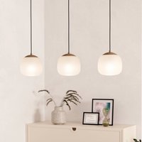 EGLO Cominio pendant light taupe/sand, 3-bulb
