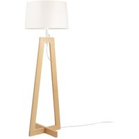 Aluminor Sacha LS mini lampadaire, bois et tissu