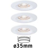 Paulmann Nova mini inbyggnadsspot 3-pack IP44 vit