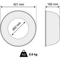 The Light Group SLC Force diffuseur PC transparent
