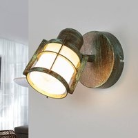 Lindby Giorgi wall lamp with a verdigris optic