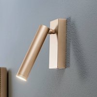 Argon LED-vägglampa Rulo, guld, stål, 3000 K