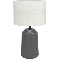 EGLO Bordslampa Capalbio, fot grå/skärm natur