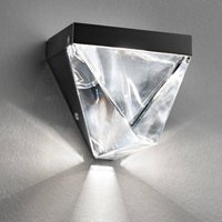 Fabbian Sparkling Tripla LED wall light, anthracite