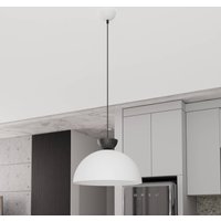 EMIBIG LIGHTING Pendellampa Lunaro, vit, Ø 40 cm, metall