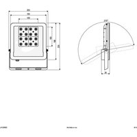 EVN Panthera LED outdoor spotlight IP65 30W 3,000K