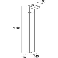 LEDS-C4 Modis CCT antracit 100cm LED-väglampa