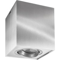 Deko-Light Bengala angular downlight, silver, aluminium, GU10, swivelling