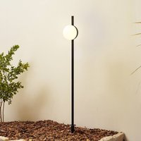 Lindby LED ground spike light Darleen, anthracite, metal, Ø10cm