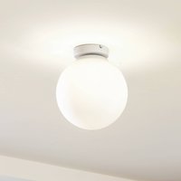 Lindby Meriala taklampa vit, glas Ø 25 cm