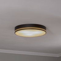 Argon Taklampa Amore, guldfärgade ränder, svart, Ø 45cm