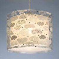 Dalber CLOUDS pendant light for children's bedrooms, grey
