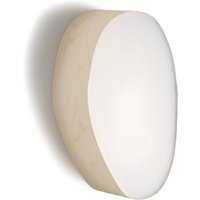 LZF LAMPS LZF Guijarro Liten LED-vägglampa, elfenben